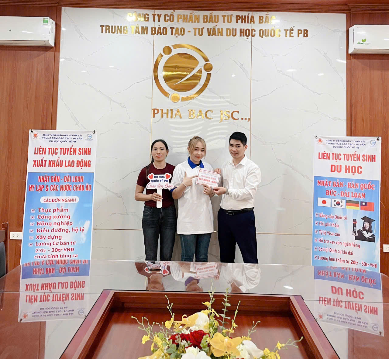 Chào đón các em học viên 2k7 du học Đài Loan nhập học